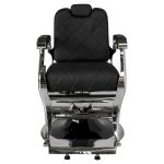 Luxury Vintage Barber Chair #26 – Black Leather & Chrome Finish - Image 3