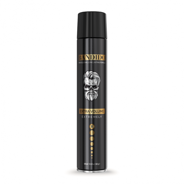 Bandido 01- Hair Spray Black Extra Volume Extremely 400 ML - Image 1