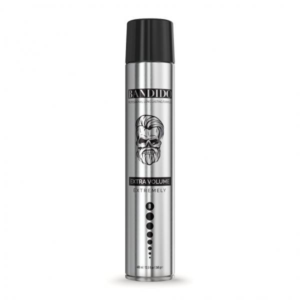 Bandido 03- Hair Spray Silver Extra Volume Extremely 400 ML - Image 1