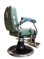 Luxury Barber Chair Green – Adjustable & Comfortable