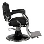Luxury Vintage Barber Chair #26 – Black Leather & Chrome Finish - Image 2