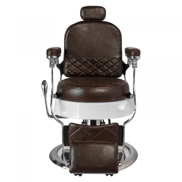 Dark Brown Vintage Barber Chair 30x – Luxury Salon Equipment - Image 3