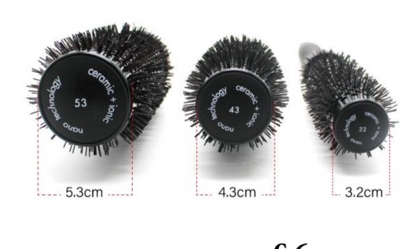 Nano Ceramic Ionic Round Hair Brush – Professional Blow Dry Styling Brush - Image 2