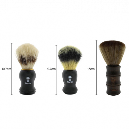 andido Professional Shaving Brush Set – Premium Barber Brushes (3 Sizes)
