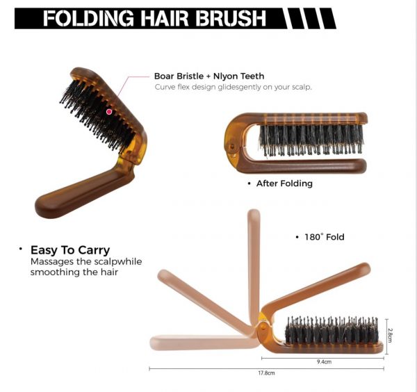 Folding Hair Brush – Bild 1