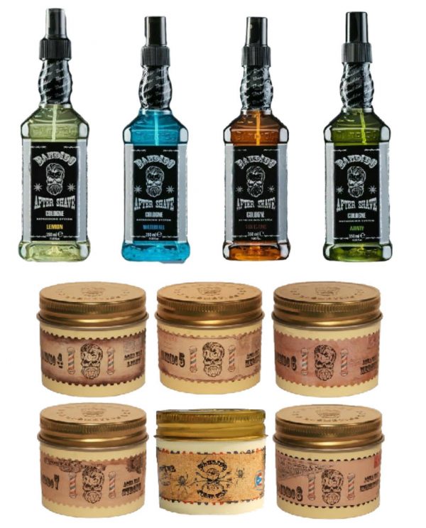 Bandido Aftershave Cologne 4 X 150 ml & Fiber Wax 4. 5. 6. 7. 8. - Image 1