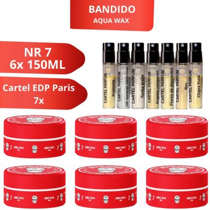 Bandido 6x Aqua Wax NR. 7 - 150 ML & 7x Cartel EDP 2 ML