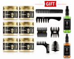 Bandido Aqua Hair Wax Nr 8. 6 stuk 125ml + 6-delige Kammenset & 2x Eau Du cologne 150ml GIFT